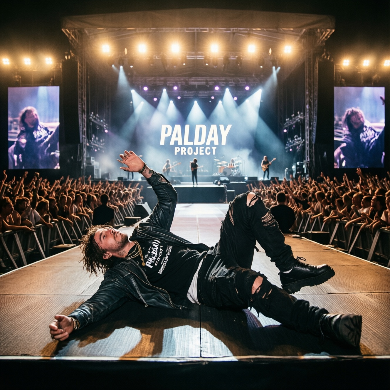 Участник Allday Project Тазан упал на сцене во время крупного фестиваля Участник Allday Project Тазан упал на сцене во время крупного фестиваля